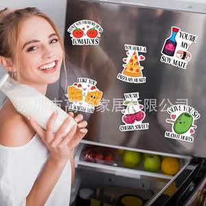 Aimants de réfrigérateur amusants et mignons en forme de dessin animé, aimants pour tableau blanc, armoire, bureau, garde-robe, jeux de mots pour adultes, fabriqués en plastique, transfrontalier - Product Image 2