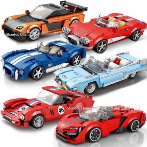 Cross-border Best-selling Eight-grid Car Compatible Racing champion Sports Car Model Small-piece ABS Plastic <b>Building</b> <b>Blocks</b> 14 - Product Image 3