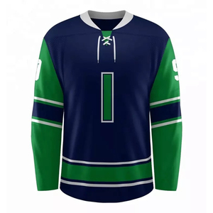Maillot de hockey sur glace personnalisé sublimé unisexe sans manches noir rouge blanc logo avant anti-humidité coupe régulière polyester tout usage - Product Image 4