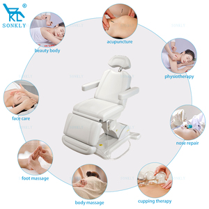 SONKLY Sillón de Salón Eléctrico, Cama Facial Reclinable, Sofá de Masaje Ajustable, Cama de Belleza, Mesa de Tatuajes, Muebles de Spa Negras - Product Image 4