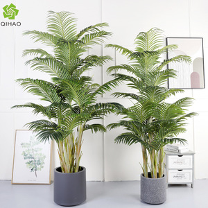 QIHAO Palmier Phénix Artificiel 180cm 210cm Hauteur, Plante Décorative d'Intérieur et d'Extérieur à Haute Simulation - Product Image 1