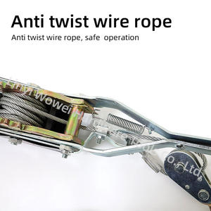 ونش سحب يدوي بحبل سلكي WOVI حمولة 2 طن معتمد من CE، ساحبة كابلات بسقاطة، شداد كابلات قوي من المصنع مباشرة - Product Image 3