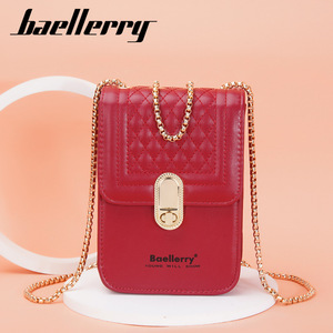 Sac à téléphone pour femme Baellerry, vertical, carré, avec fermoir à boucle, sac bandoulière à chaîne, léger, pour un usage quotidien - Product Image 3