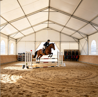 Tente de réception VIP de luxe en aluminium pour événements équestres et clubs d'équitation