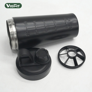 Bouteille de sport isotherme en acier inoxydable pour protéines en poudre, shaker de gym, mixeur nutritionnel - Product Image 1