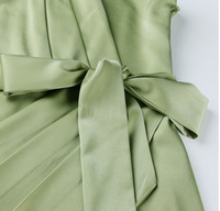 Vêtements pour femmes longue robe élégante décontractée nouvelle ceinture d'épaule inclinée irrégulière mince soie Satin dames robes de soirée