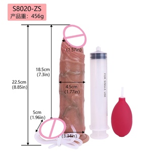 SXXY Skin Touch - Dildo Realista Grande con Ventosa, Silicona, Simulación de Eyaculación, Juguetes Sexuales para Mujeres, Juegos para Adultos - Product Image 6