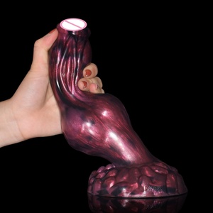 NNSX Fantasy Big Knot <b>Dildo</b> With Sucker Realistic Glans Silicone Internal Glow Butt Plug Sex Toys for Women Adult Products - Product Image 3