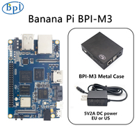 Banana Pi BPI-M3 avec boîtier Power Allwinner A83t Octa-core Cortex-a7 2 go Lpddr3 8 go Emmc avec Wifi Bt Support Linux Raspberry Pi