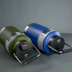 Outdoor Camping Custom <strong>2L</strong> Large Double Wall Vacuum Flask Thermos Jug Stainless Steel Insulated Sports <strong>Water</strong> <strong>Bottle</strong> With Handle - Product Image 3