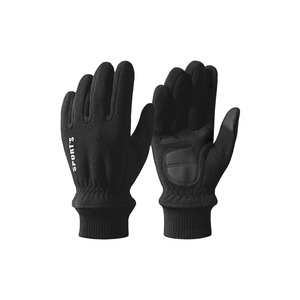 Custom Winter Fleece <b>Gloves</b> Warm Windproof <b>Touch</b> <b>Screen</b> Unisex Driving Typing Soft Polyester <b>Gloves</b> - Product Image 1