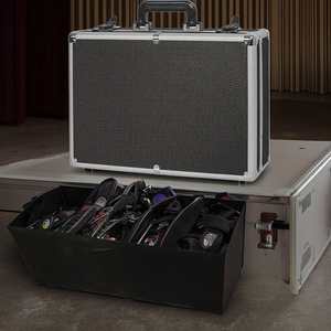 Hộp đựng đồ cứng bằng nhôm cỡ lớn, có khóa, dùng để đựng máy ảnh, hộp đựng dụng cụ bằng nhôm có lót mút xốp tự lắp ráp - Product Image 6