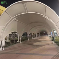Auvent solaire moderne en membrane tendue Lyfe, personnalisé pour l'extérieur, plage, parc, garage, abri décoratif, abri solaire