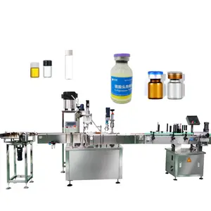 1g 100 gram automatic small vail auger protein sensoning powder bottle filling line and capping machine