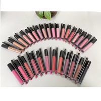 Vente en gros label privé végan étanche 2 en 1 rouge à lèvres liquide mat brillant à lèvres crayon crayon 30 couleurs kit de maquillage des lèvres