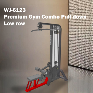 Système combiné de musculation industriel à charges sélectionnables pour la nuque et les pectoraux, machine de tirage vertical et de rameur pour salles de sport – Prix direct usine - Product Image 3