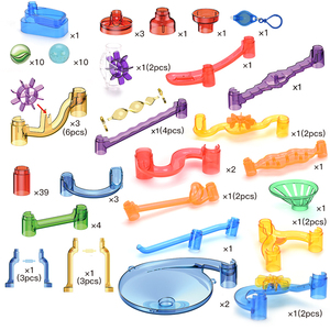 Offerta Speciale: 118 Pezzi Giocattoli Educativi per Bambini, Blocchi da Costruzione Trasparenti Luminosi al Buio per Corsa delle Biglie - Product Image 3