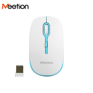 Meetion Chuột quang không dây 2.4G Nhiều màu USB tiết kiệm năng lượng nhất R547 - Product Image 1