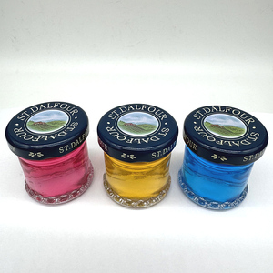 Pot en verre de miel droit d'usine de 25ml avec couvercle en métal étiquette et logo personnalisables pour nid d'oiseau de miel de confiture - Product Image 4