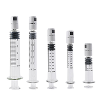 Seringue en verre de 5 ml avec capuchon OVS anti-effraction, récipient hermétique à embout Luer Lock pour fluides de précision