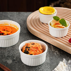 Bol <span class=keywords><strong>à</strong></span> <span class=keywords><strong>soufflé</strong></span> ramequin moderne personnalisé Bol de cuisson en céramique <span class=keywords><strong>à</strong></span> double peau Tasse <span class=keywords><strong>à</strong></span> dessert pour pouding pour gâteau cuit <span class=keywords><strong>à</strong></span> la vapeur <span class=keywords><strong>Moule</strong></span> <span class=keywords><strong>à</strong></span> pain - Product Image 1