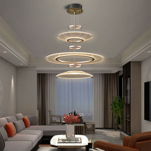 Lustre en cristal minimaliste de luxe pour restaurant, salon, villa, hall d'hôtel, luminaire d'intérieur - Product Image 3