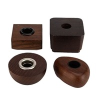 Flacons de parfum désodorisants carrés en bois de 100 ml avec bouchons à clapet anti-poussière et sécurité enfant