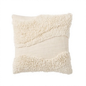 Abstract Tufted <b>Throw</b> Boho <b>White</b> Color Pillowcase Home Decorative 45*45cm Square Cushion Cove Eco-Friendly Custom OEM Wholesale - Product Image 1