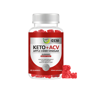 Gummies au vinaigre de cidre de pomme 60 pièces KETO+ACV Formule personnalisée en gros Gommes gélifiées digestives pour la perte de poids OEM - Product Image 3