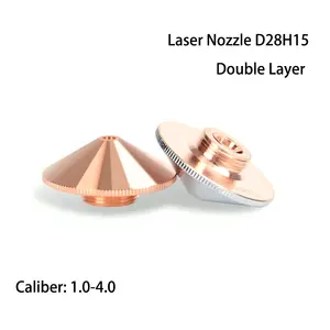 Chrome/Đồng Single Double Layer Nozzle Fiber Co2 Laser Precitec Nozzle Đối Với Máy Cắt Laser