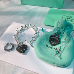 Venta Directa de Fábrica de Regalos Originales TIF de Alta Calidad para Niñas, Joyería de Plata de Ley S925 y Oro, <span class=keywords><strong>Pulsera</strong></span> con Dije de Corazón - Product Image 6