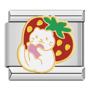 행복 도매 이탈리아 매력 팔찌 꽃 고양이 스테인레스 스틸 링크 팔찌 DIY 만들기 보석 DJ1747 - Product Image 4