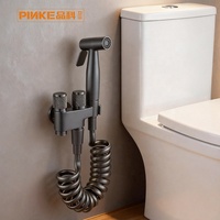 Pistolet de pulvérisation WC, ensemble douchette bidet en alliage de zinc haute pression, fixation murale, portable, pour salle de bain, hôtel, villa, installation facile