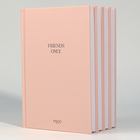 Carnets de gratitude personnalisés, bon marché, de haute qualité, avec couverture en papier A5, reliure cousue, impression numérique, avec ruban