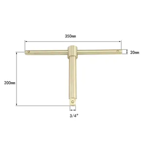 Hot sale multi function explosion proof manual tools sliding T type wrench used for driving of manually operated socket