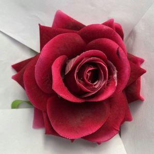 Cabezas <span class=keywords><strong>de</strong></span> Rosa Roja <span class=keywords><strong>de</strong></span> Terciopelo Artificial Realistas <span class=keywords><strong>de</strong></span> 11 cm, <span class=keywords><strong>Precio</strong></span> <span class=keywords><strong>de</strong></span> Fábrica al por Mayor LO-63, para Decoración <span class=keywords><strong>de</strong></span> Pasteles y Cajas <span class=keywords><strong>de</strong></span> Regalo - Product Image 2