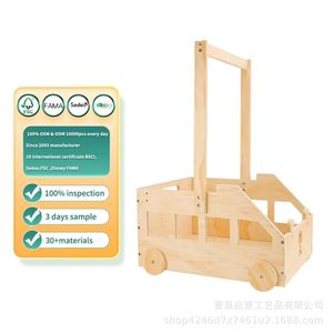 Wooden Car Shaped Baby <b>Clothes</b> <b>Rack</b> With Storage For 0-12 Months Solid Wood Desktop Organizer For Kids Toy And Clothing - Product Image 5