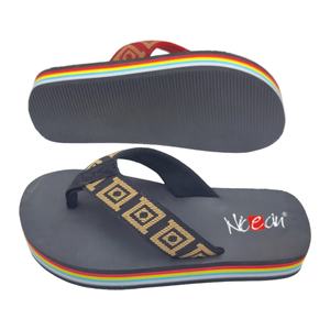 Sandalias de Hombre Nicecin, Estilo Étnico, con Tiras de Tela, Chanclas Planas Ligeras para Playa y Exteriores, Fabricante Personalizado - Product Image 2