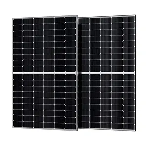 认证Panneaux光伏410w 415w光伏电池板410瓦太阳能系统黑色太阳能模块