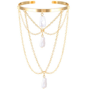 I-0979 Femme Géométrique Métallique Étoile Fleur Papillon Bras Bracelet Corps Chaîne Bijoux Or Bras Manchette - Product Image 2