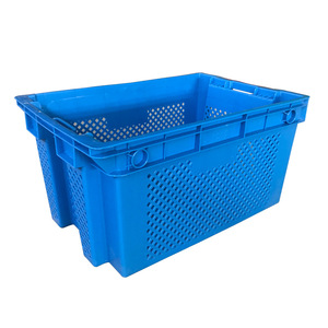 Lưới di chuyển thùng nhựa Stackable nestable Thùng Di chuyển lưu trữ Giỏ nhựa Trái Cây Rau thu hoạch giỏ - Product Image 4