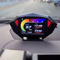 Neues P1 HUD Head-Up-Display OBD2 Digitaler Auto computer GPS Auto-Geschwindigkeit messer Elektronischer Monitor Diagnose ECU-Daten messgerät