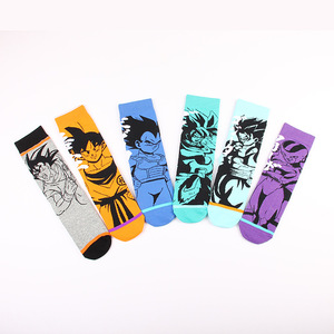 <span class=keywords><strong>Calcetines</strong></span> cortos de dibujos animados para hombre, Medias divertidas de <span class=keywords><strong>Dragon</strong></span> calcetina, Goku, bola, personalidad, novedad de 2022 - Product Image 1