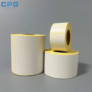 Customize Available Thermal <b>Roll</b> Label Waterproof Glossy Self-Adhesive Package Printing Retail Distribution Direct Thermal Label - Product Image 1
