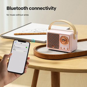 Haut-parleur Bluetooth rétro 5.0 avec son 360° °   Haut-parleur portable de style vintage avec son Hi-Fi, plusieurs modes de lecture et fonction d'appel mains libres - Product Image 6