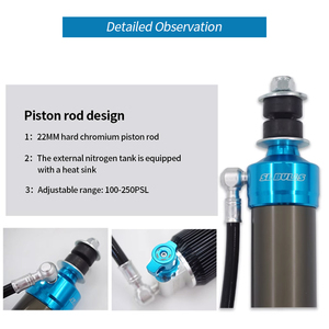 Peredam Kejut dengan Peredaman yang Dapat Disesuaikan Cocok untuk Kit Suspensi Mobil Pickup Ram 1500, Hitch Trailer, Aksesori Off-road - Product Image 5