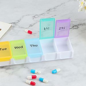 Pastillero Portátil de Plástico con 7 Compartimentos, Clasificador de Pastillas por Día y Semana, Modelo Nueve Ciento Siete de Dongguan - Product Image 4