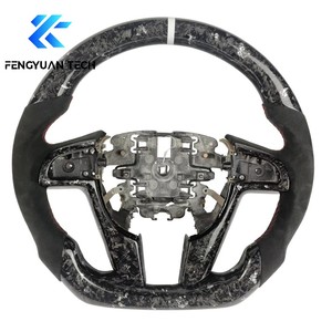 Volante in Fibra di Carbonio Forgiata Personalizzato con LED per <span class=keywords><strong>Pontiac</strong></span> G8 G6 Gt <span class=keywords><strong>Gto</strong></span> Gxp Grand Prix Firebird Parts Trans Am Ws6 2008 2009 - Product Image 1