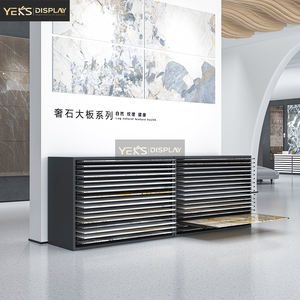 نظام رفوف عرض معدنية حديثة قابلة للتخصيص، قائمة بذاتها، صديقة للبيئة، خفيفة الوزن لعرض البلاط والعطور - Product Image 3