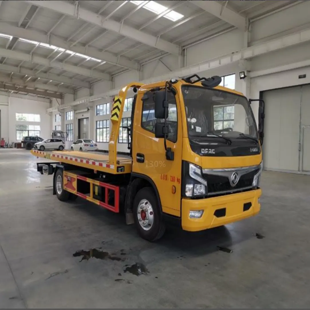 Dongfeng 4x2, бортовой эвакуатор, грузовик, 5-6 м, длина 5 т, подъемный грузовик, полная кровать